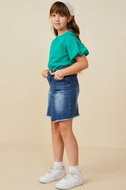 Puff Sleeve Top - Kelly Green