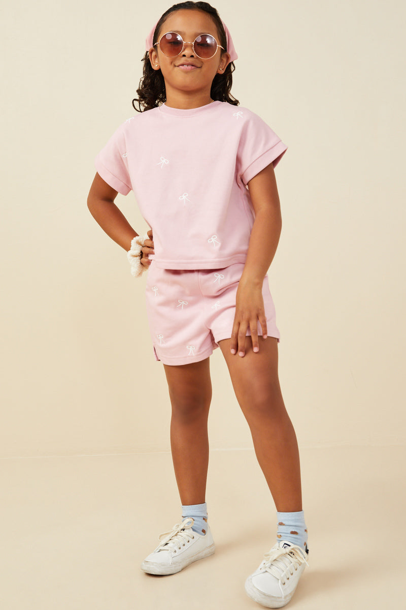 Bow Emb. Top - Mauve