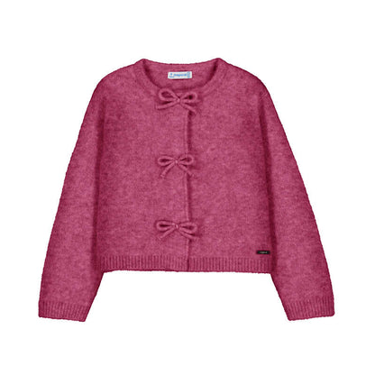Knit Cardigan w Bows-4325
