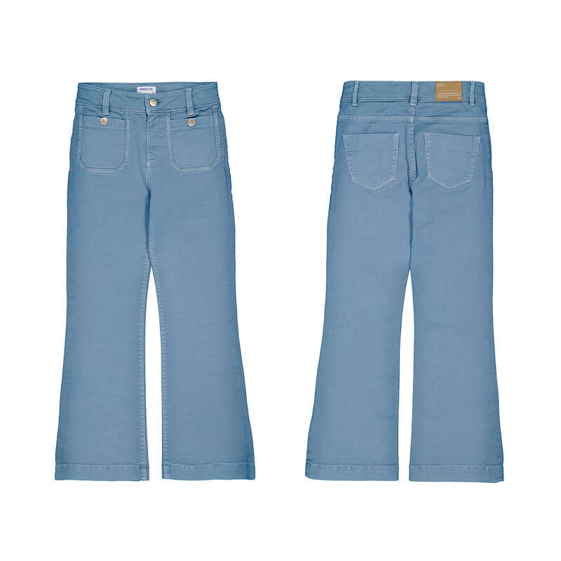 Twill Flare Pants-7501