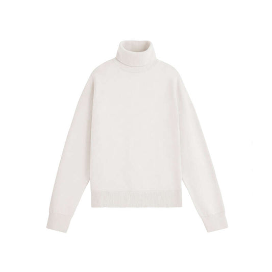 Light Turtleneck Sweater-Cream