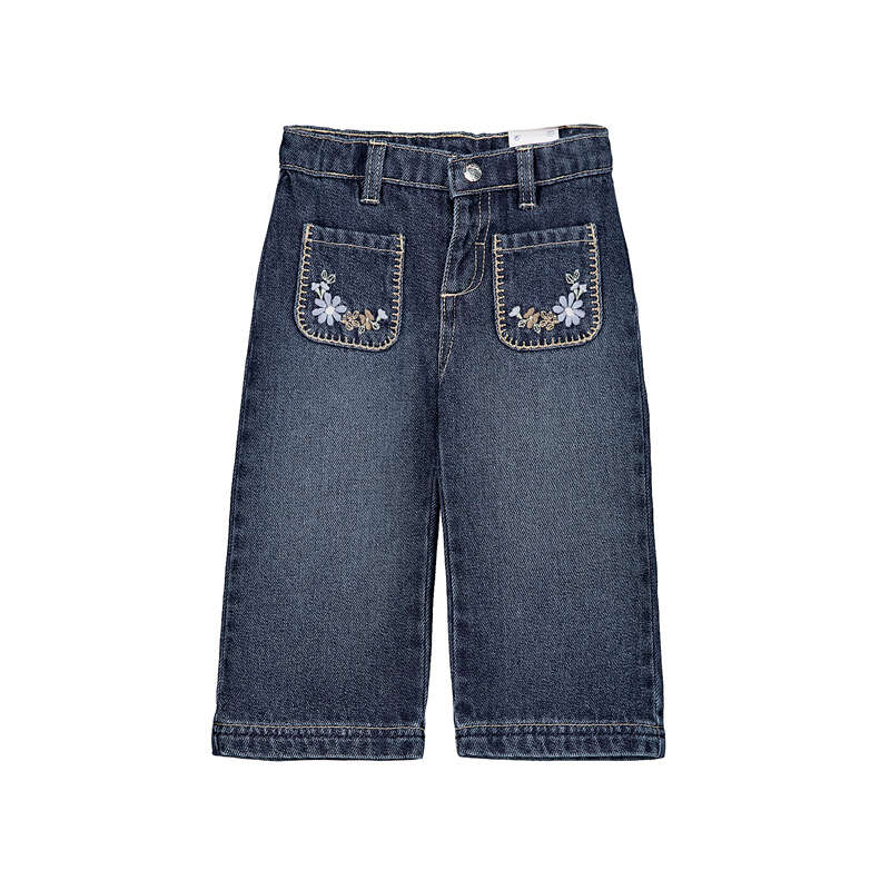 Emb Pocket/Denim Trousers-2554