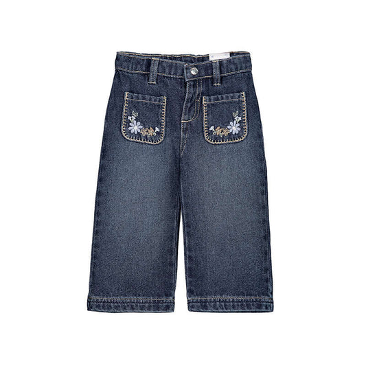 Emb Pocket/Denim Trousers-2554