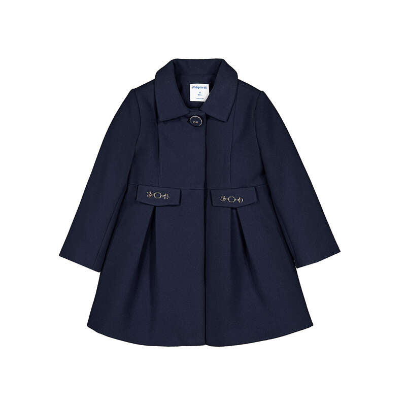 Dress Wool Coat-4413 /navy