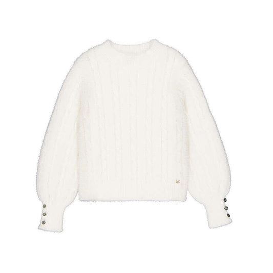 Off White Fluffy Sweater