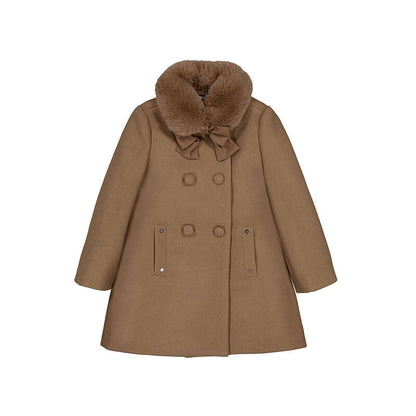 Faux Fur Collar Coat
