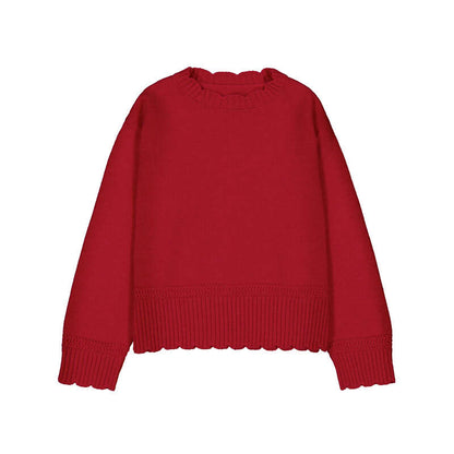 Knitted Smooth Sweater-4320