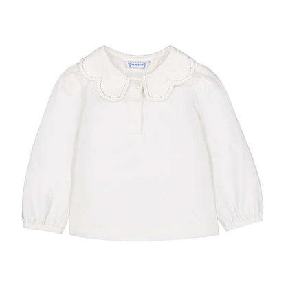 Ivory Wave Collar Polo-2114