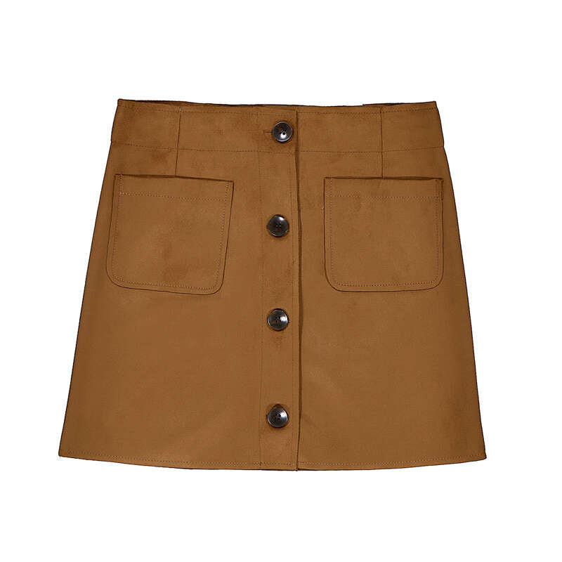 Caramel Suede Skirt