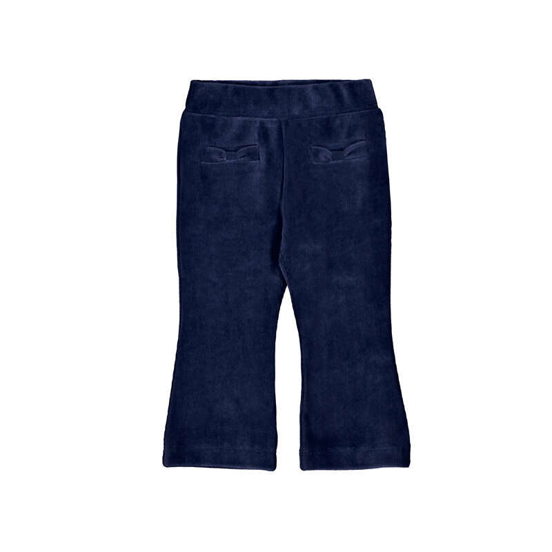 Navy Bow Cord Trouser - 514
