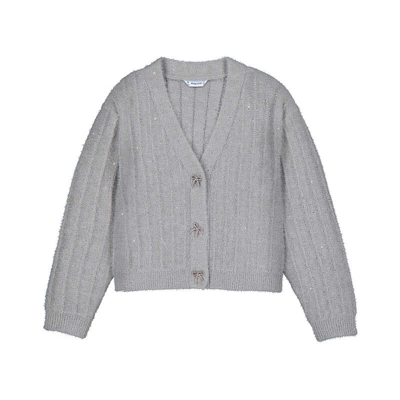 Cardigan w Rhinestone Bows-7345