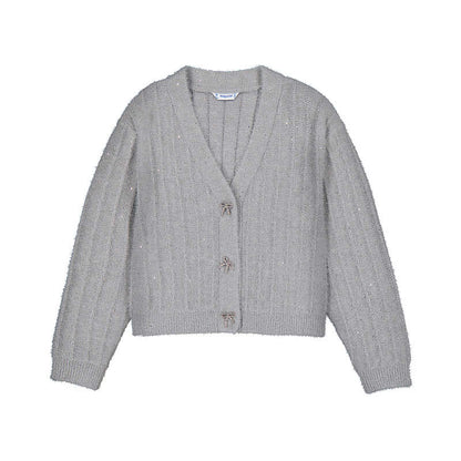 Cardigan w Rhinestone Bows-7345