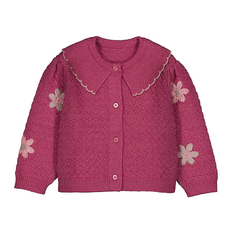 Floral Emb Cardigan-2306