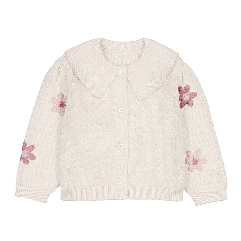 Floral Emb Cardigan-2306
