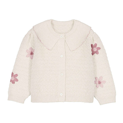 Floral Emb Cardigan-2306