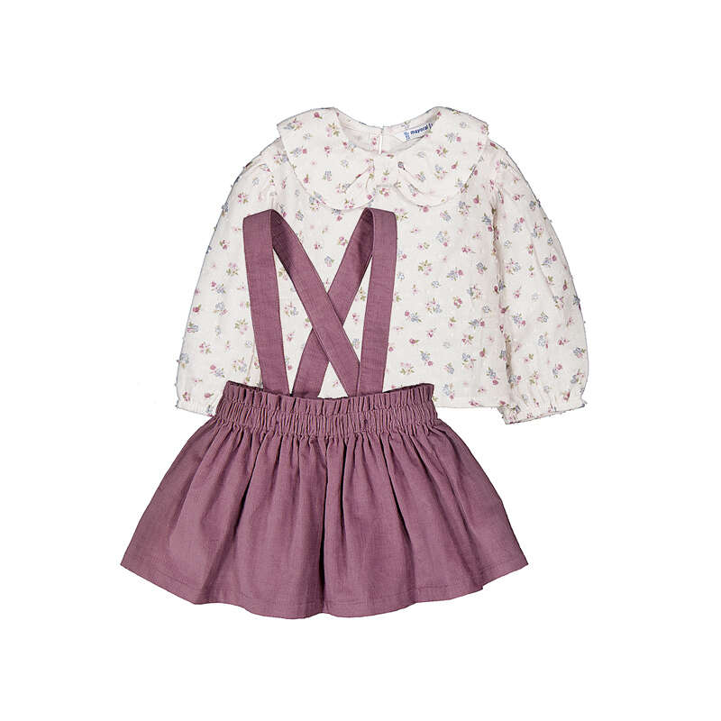 Jumper w Floral Blouse-2950