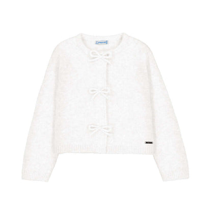 Knit Cardigan w Bows-4325