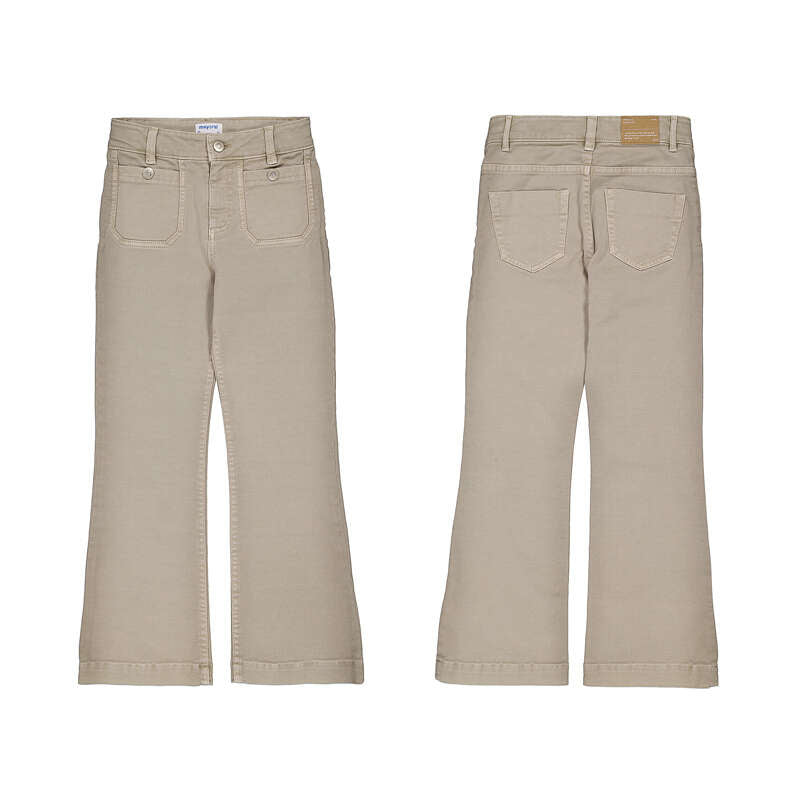 Twill Flare Pants-7501