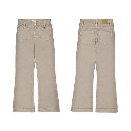Twill Flare Pants-7501