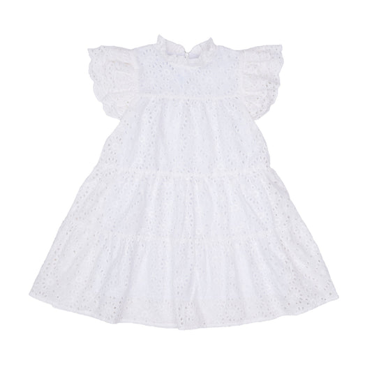 Hallie Dress - White Eyelet