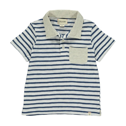 Anchor Polo - Navy/White