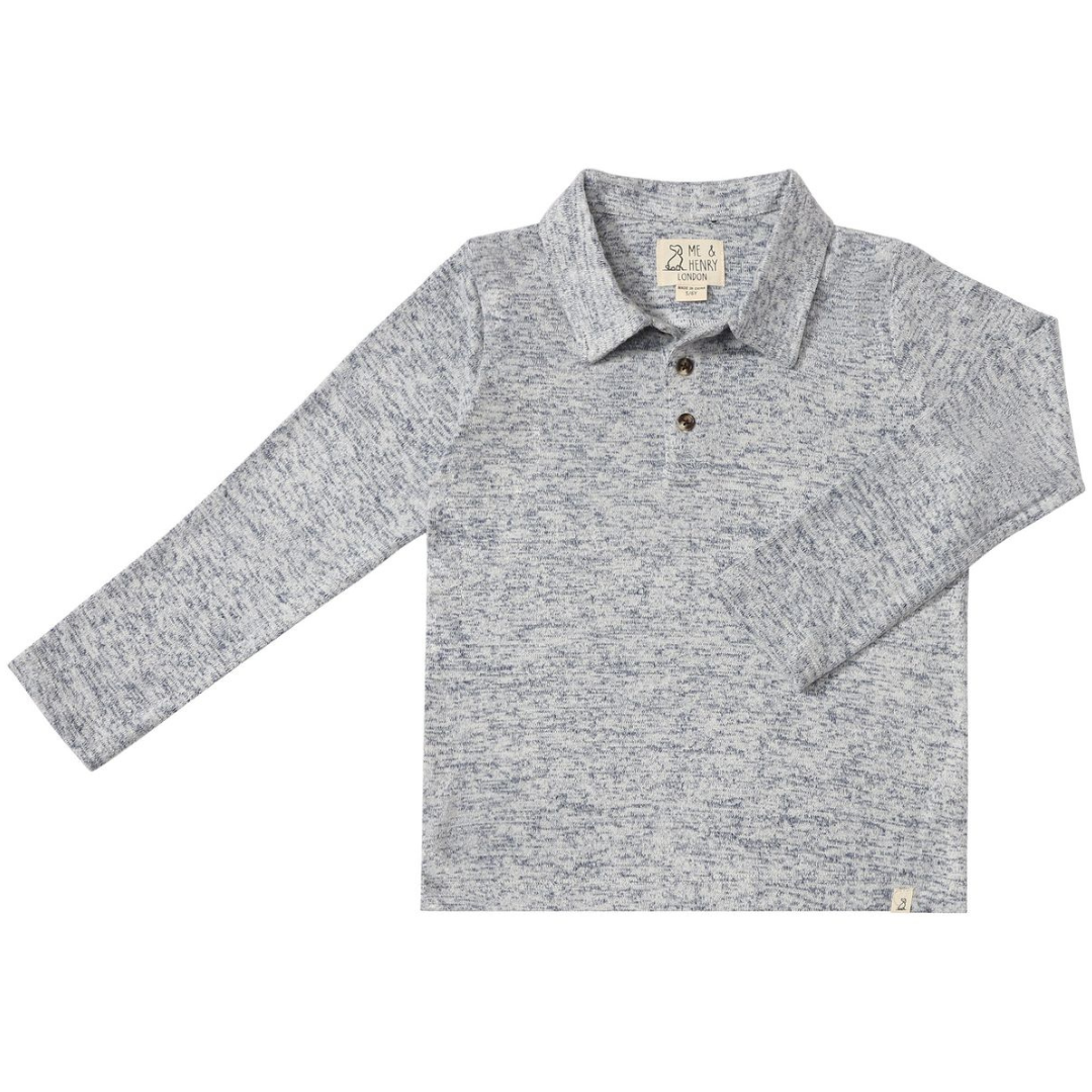 Spencer Polo - Heather Navy