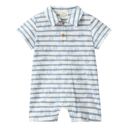 Drift Romper - Sailboats