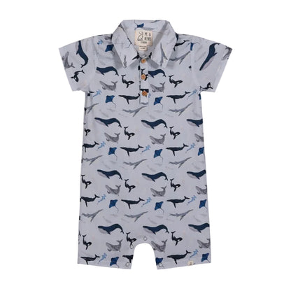 Molokai Romper - Blue Whale