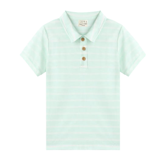 Starboard Polo - Mint Stripe