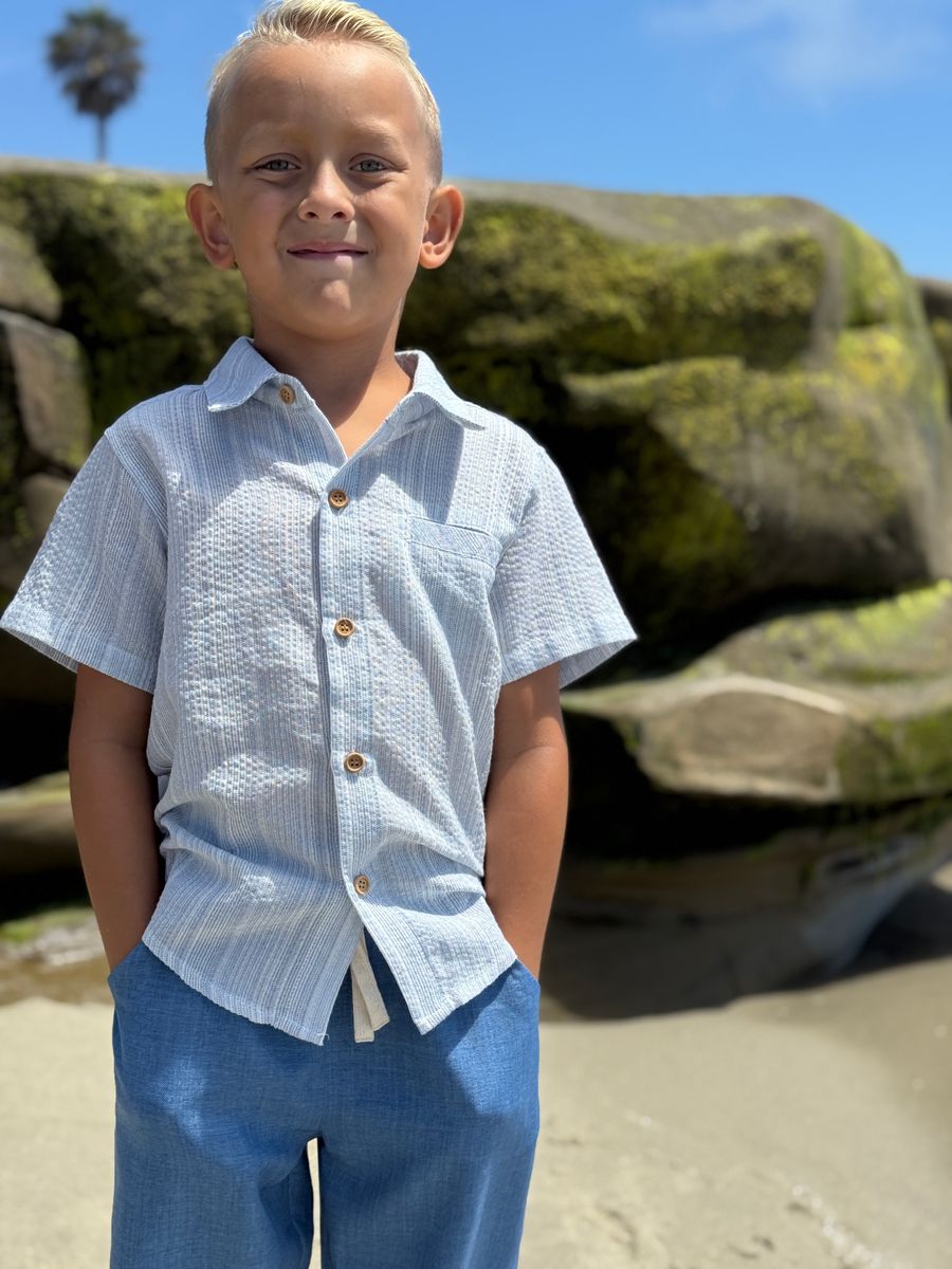 Newport Shirt - Chambray Stripe