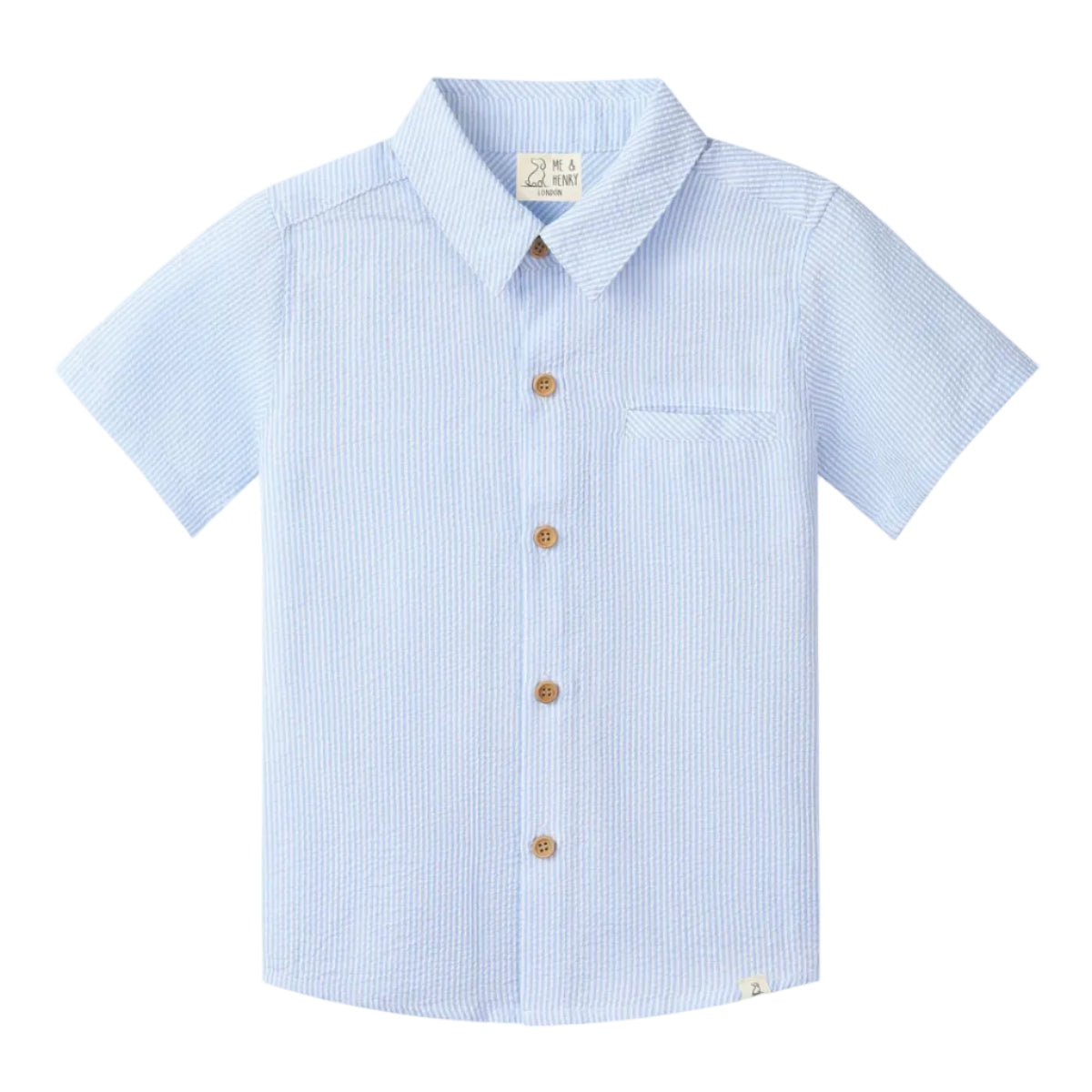 Newport Shirt - Blue Seersucker