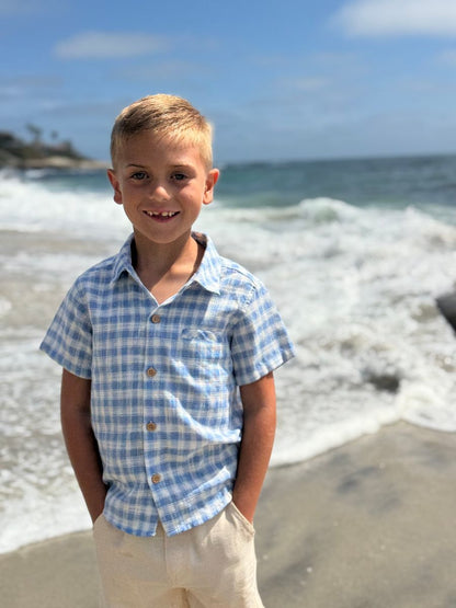 Newport Shirt - Blue/Wht Plaid