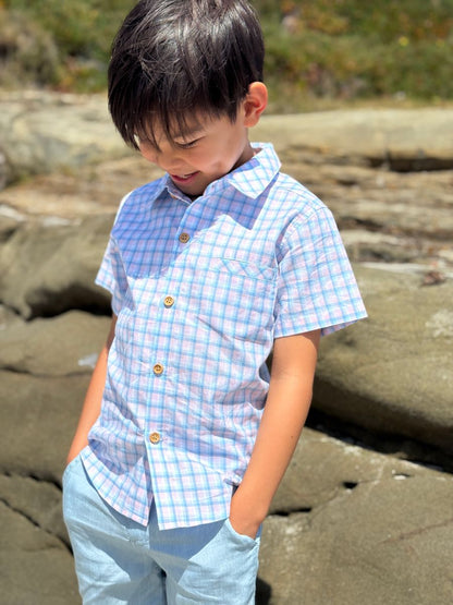 Newport Shirt - Pink/Blue Plaid
