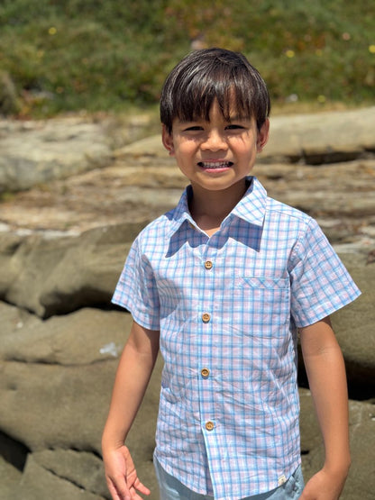Newport Shirt - Pink/Blue Plaid