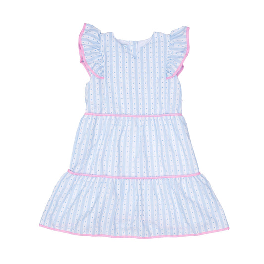 Harley Dress - Blue Stripe Breeze