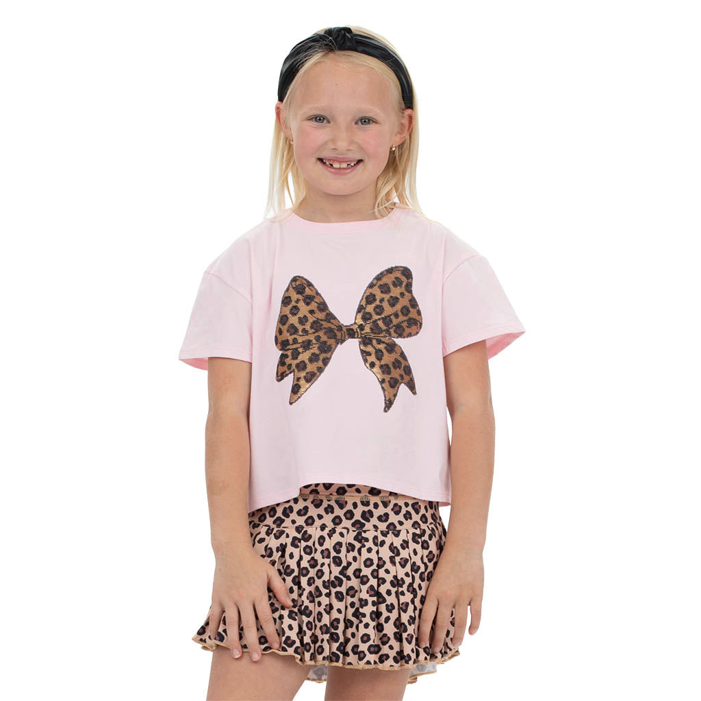 Mini Pleated Skort - Leopard