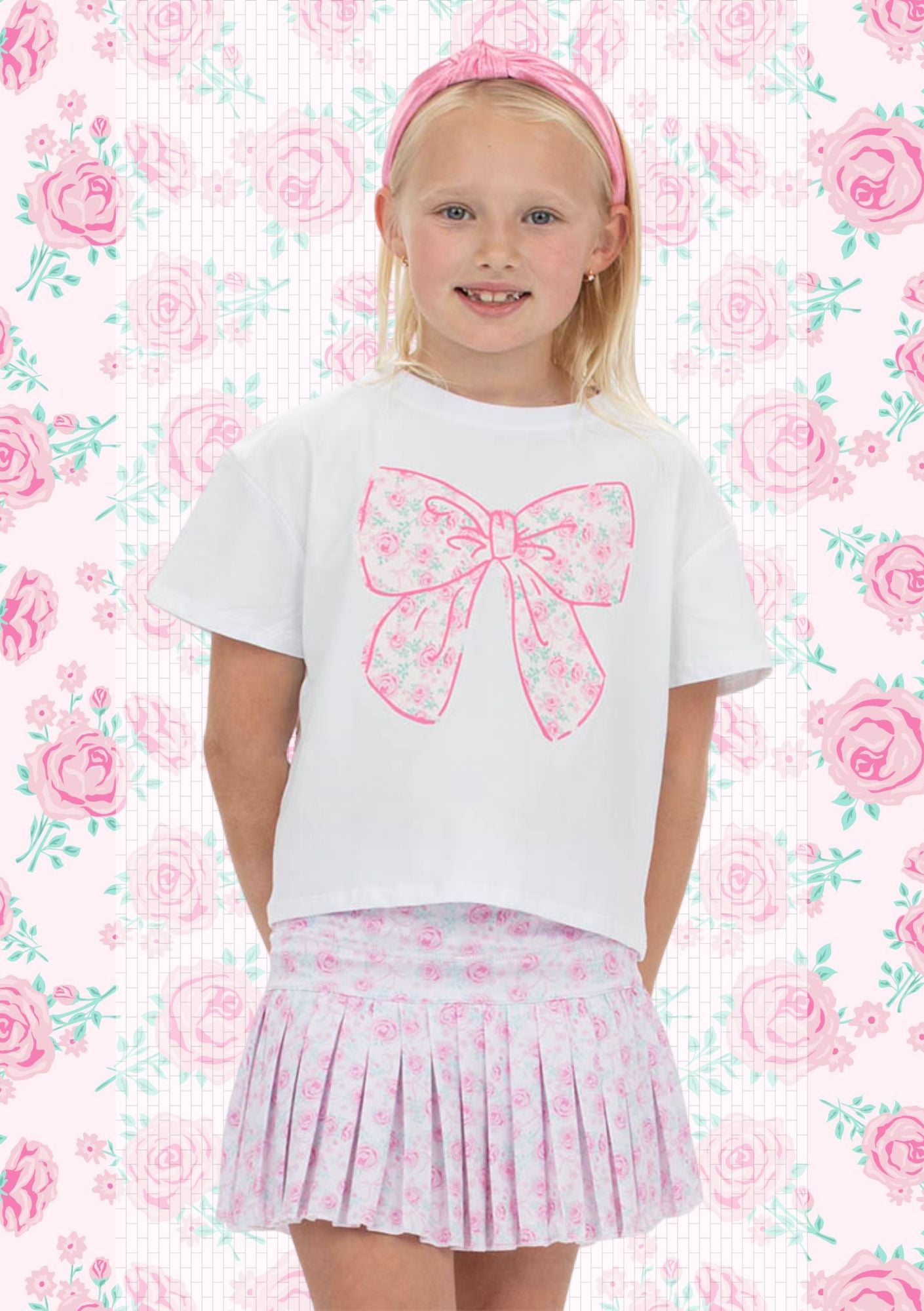 Big Bow Rosie Print Tee