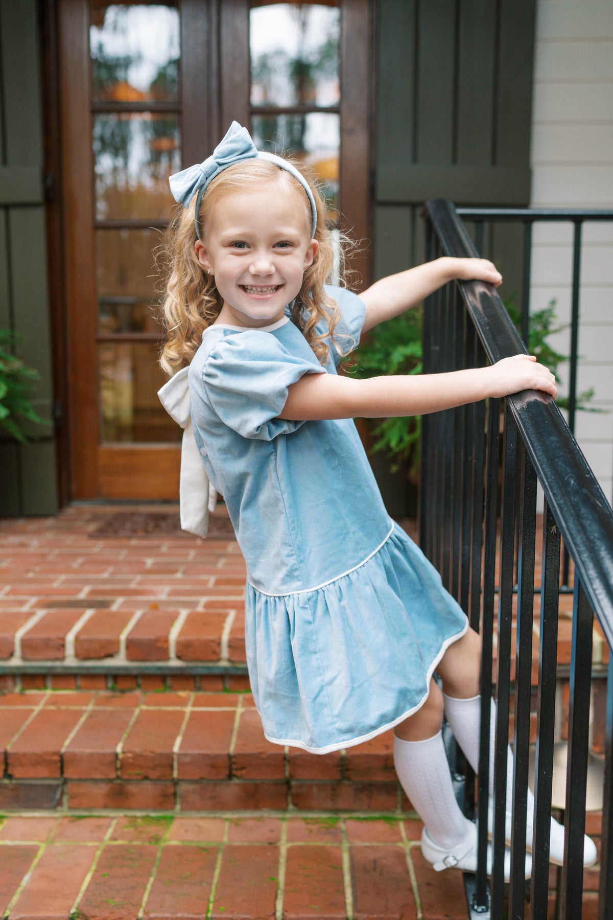 Harper Dress-Beaufort Bl Velvet