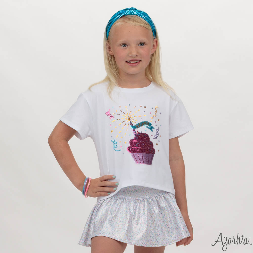 Cupcake Birthday Sequin Tee