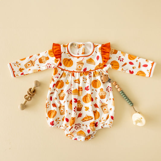 Pumpkin Spice L/S Flutter Bubble