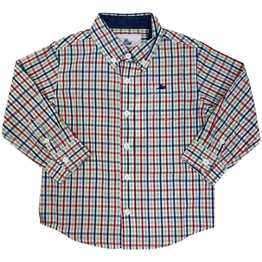 Dress Shirt - Blue/Red/Green