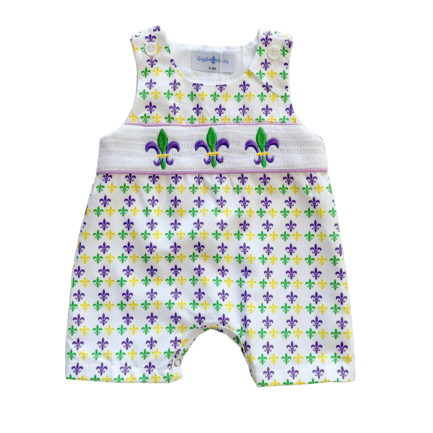 Mardi Gras Smock Shortall
