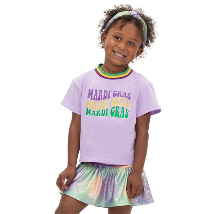 Mardi Gras Shimmer Skort