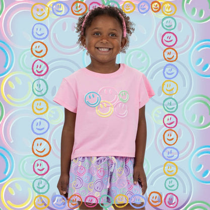 Smiley Face Puffy Tee