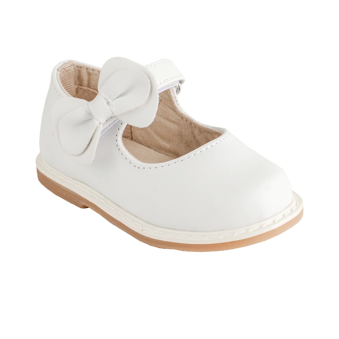 Jade Toddler White MJ W/ Bow - 6185