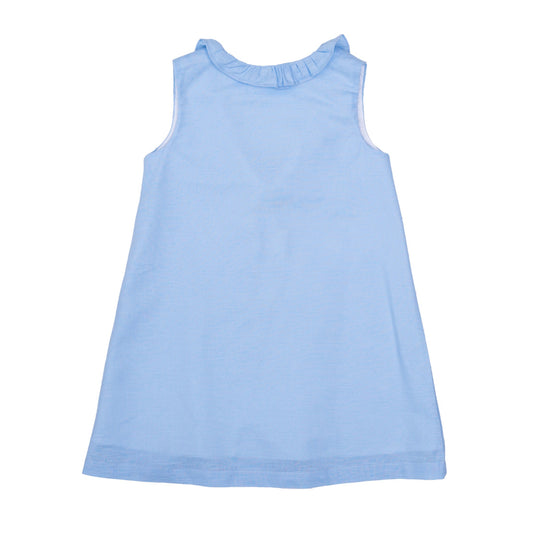 Karla Dress - Blue Linen