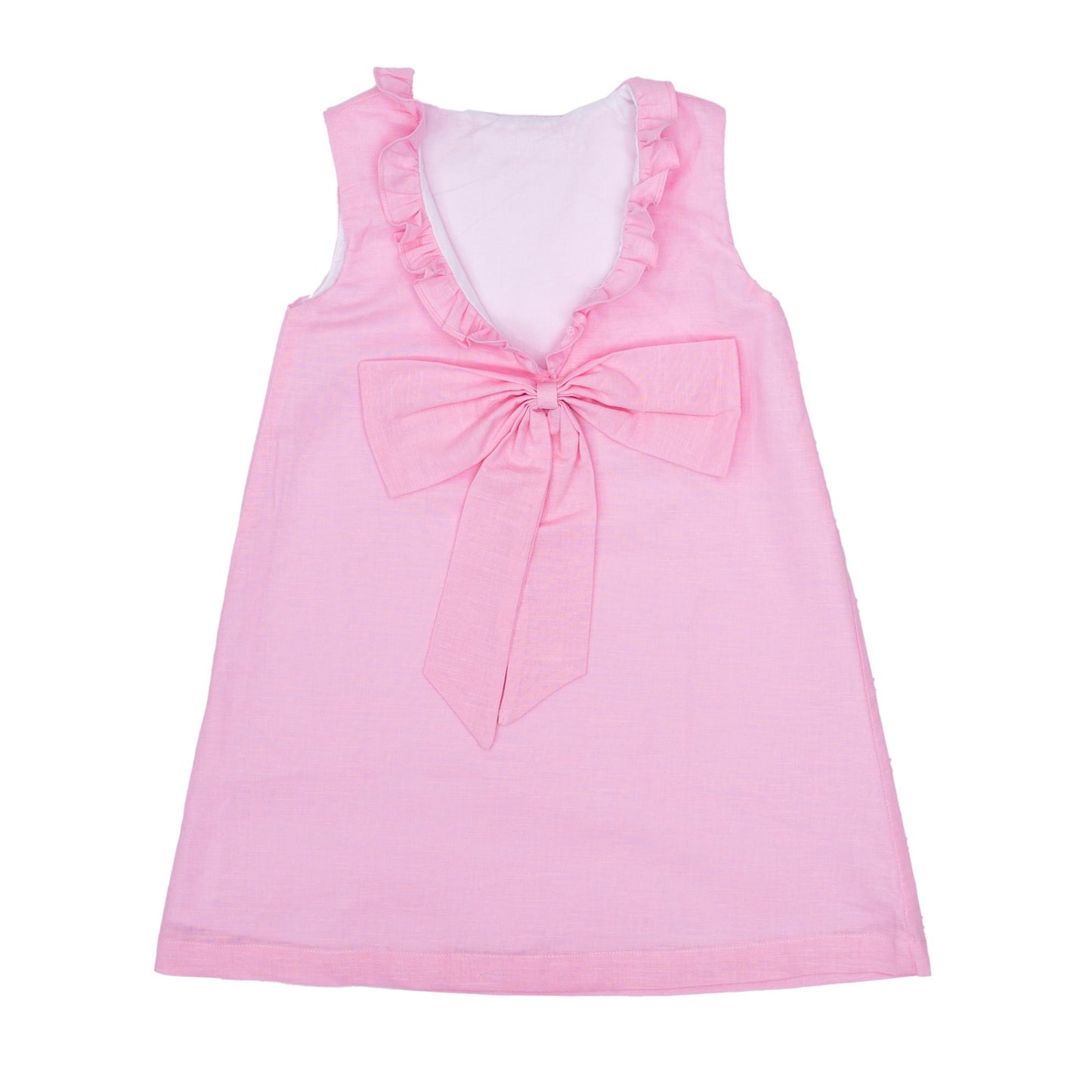 Karla Dress - Pink Linen