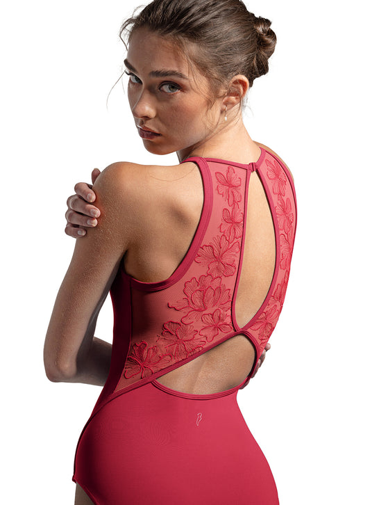 Emb. Halter Leo - Cherry