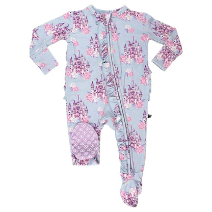 Samantha Ruffle Zip Footie