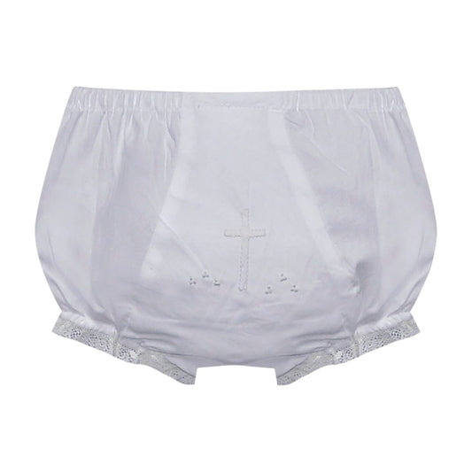 Landon Diaper Cover - Ecru Cross